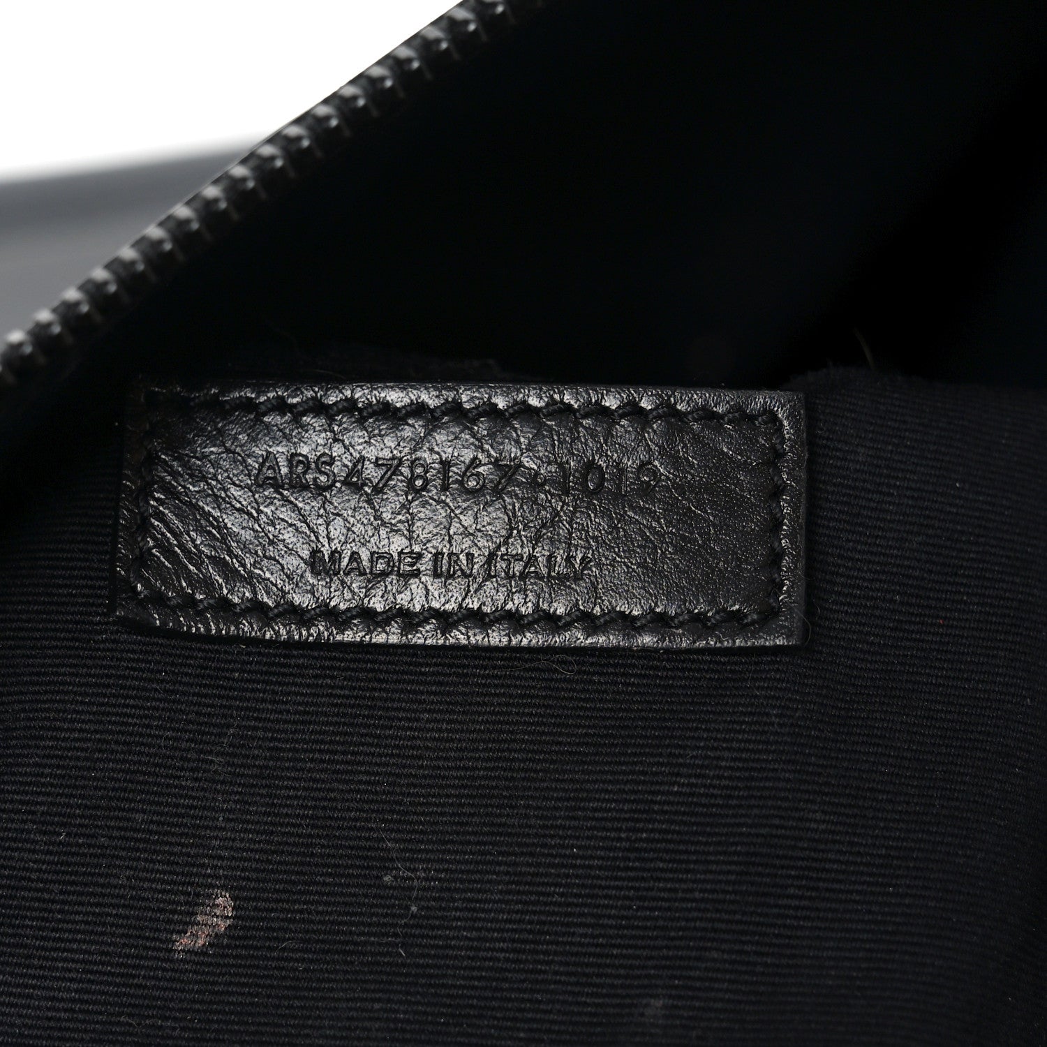 Textured Patent Large Souple Sac De Jour Black
