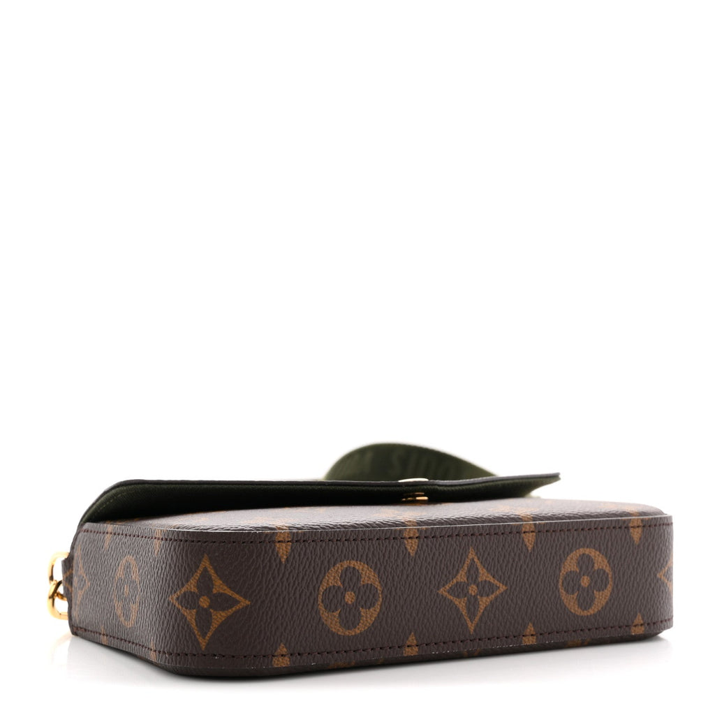 Monogram Felicie Strap & Go Kaki