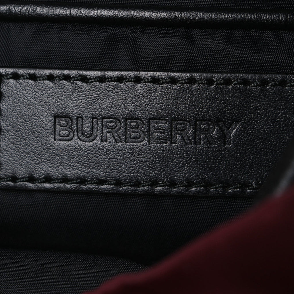 Nylon Medium Rucksack Backpack Burgundy Red