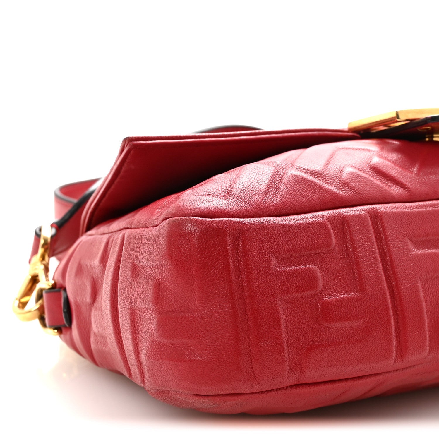 Nappa FF 1974 Embossed Baguette Fragola
