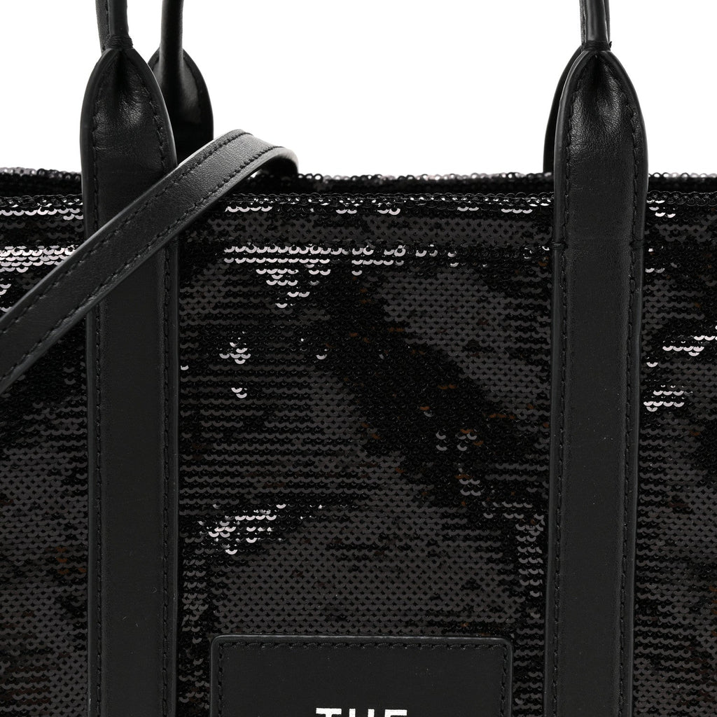 Sequin Small The Tote Bag Black