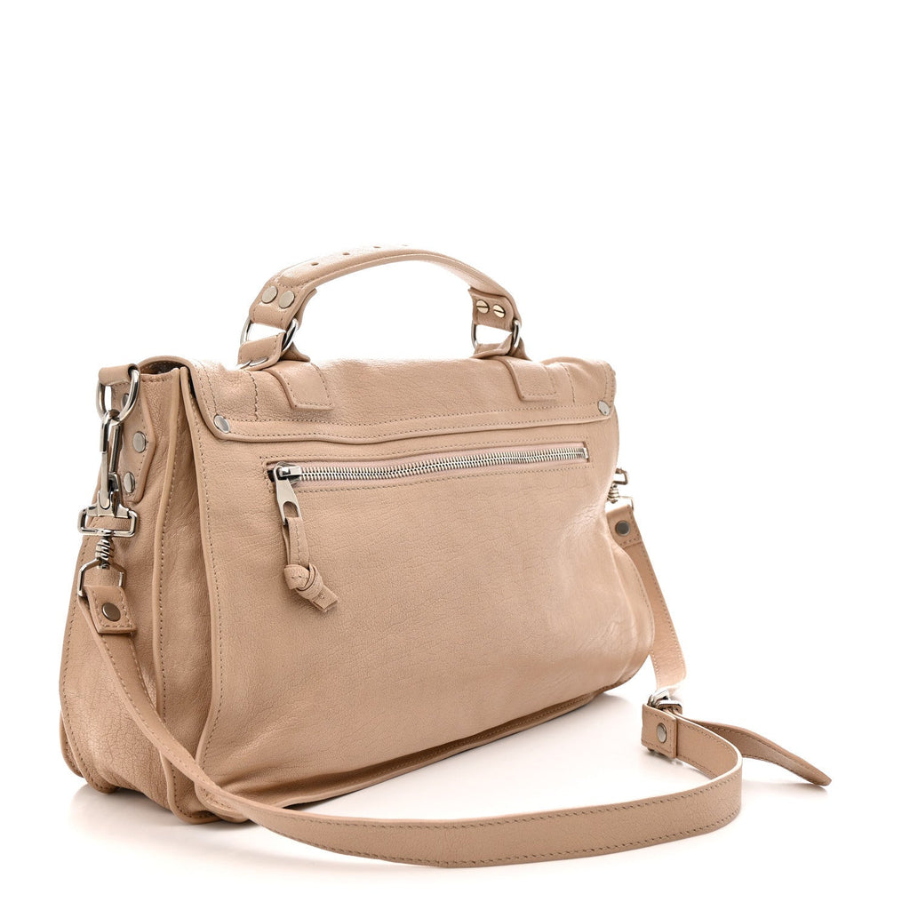 Lambskin Medium PS1 Satchel Nude