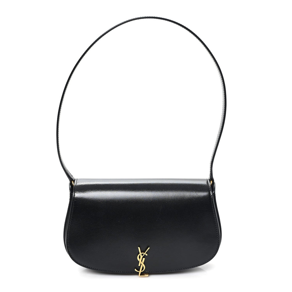 Box Calfskin Mini Voltaire Shoulder Bag Black