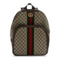 GG Supreme Monogram Medium Ophidia Day Backpack Brown