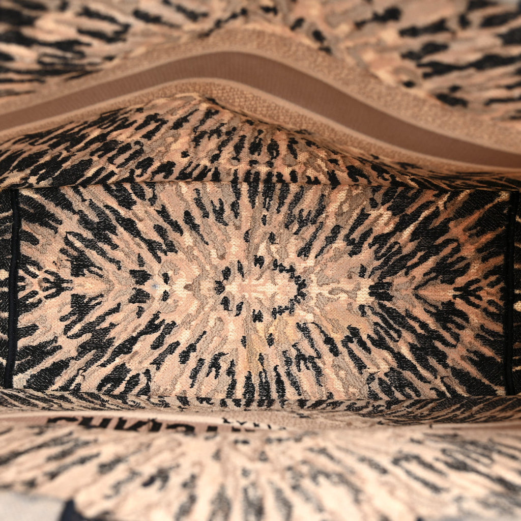 Canvas Embroidered Tie Dye Large Book Tote Multicolor