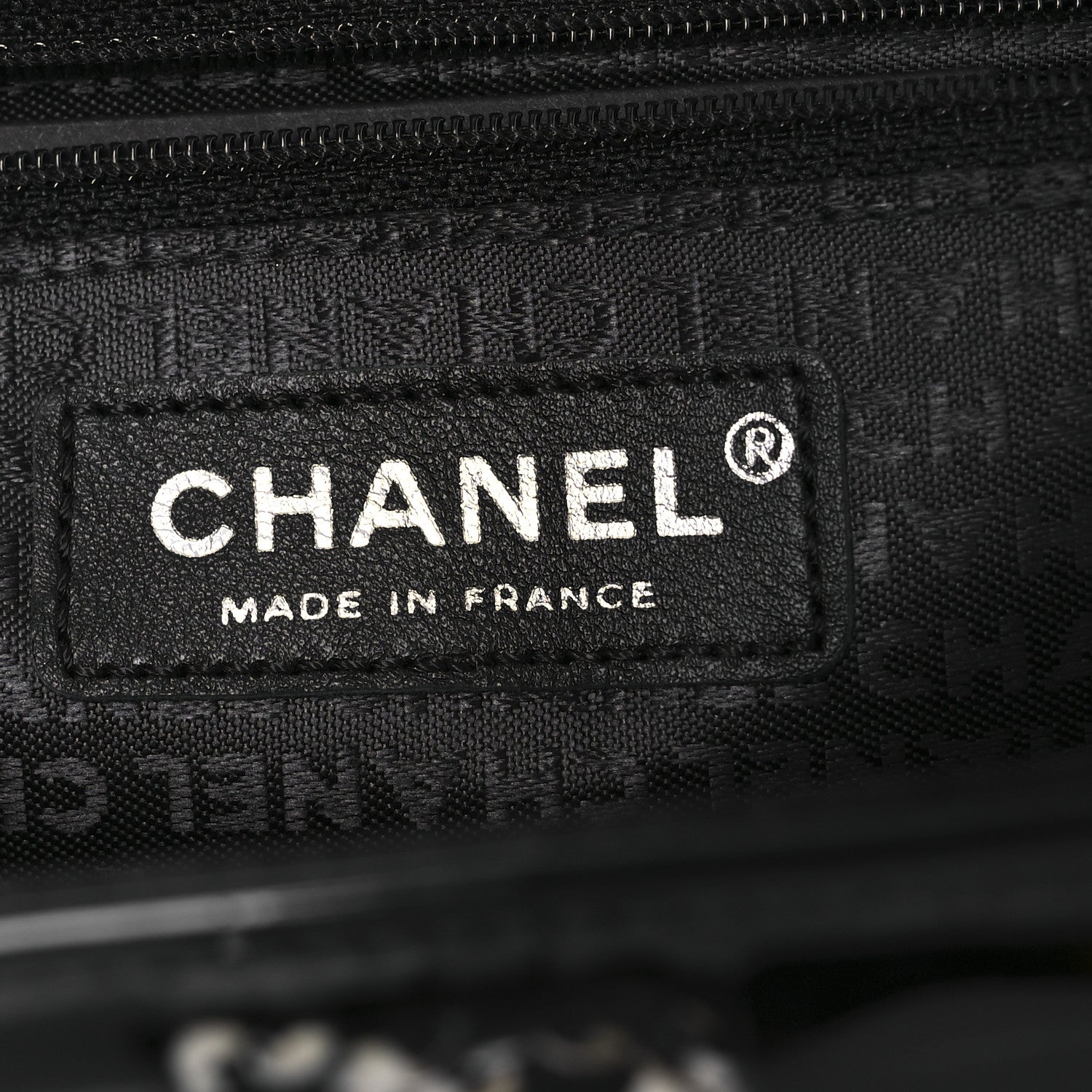 Tweed Patent Quilted Rectangular Flap Black White
