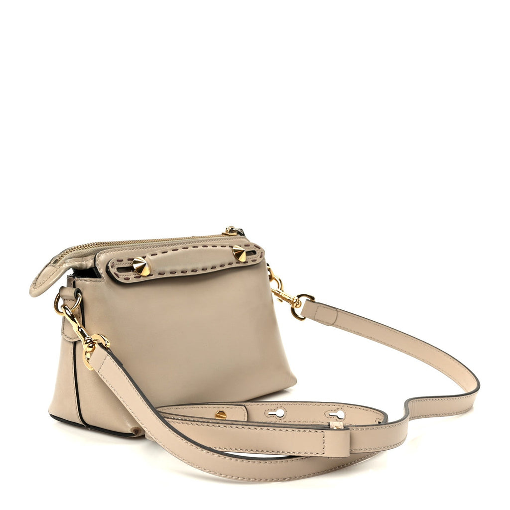 Vitello King Logo Embossed Mini By The Way Boston Bag Nuvola