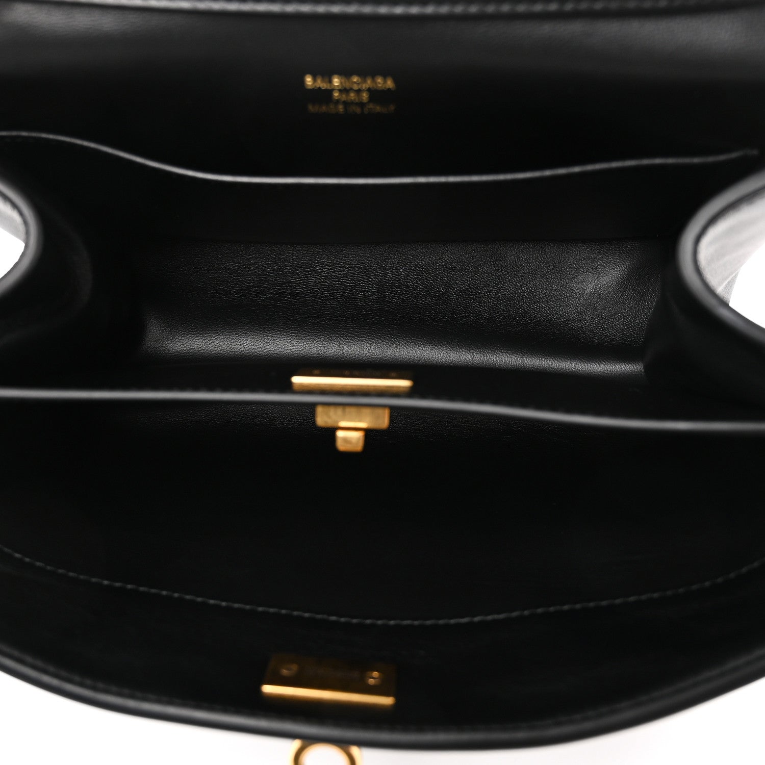 Natural Smooth Calfskin Mini Rodeo Top Handle Handbag Black