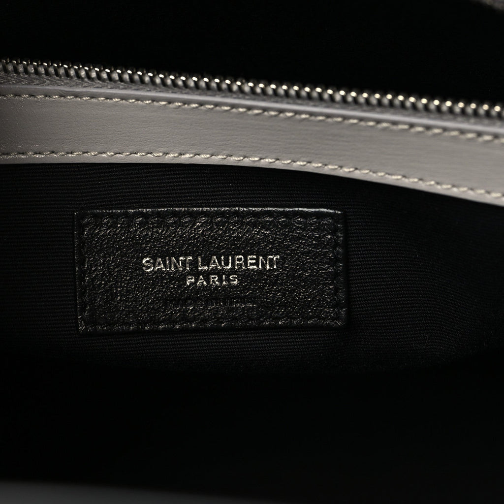 Calfskin Small Manhattan Shopper Tote Granite