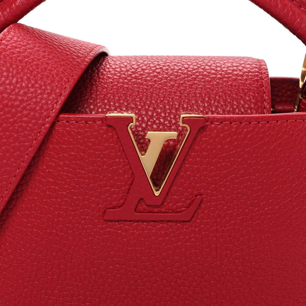 Taurillon Mini Capucines Scarlet