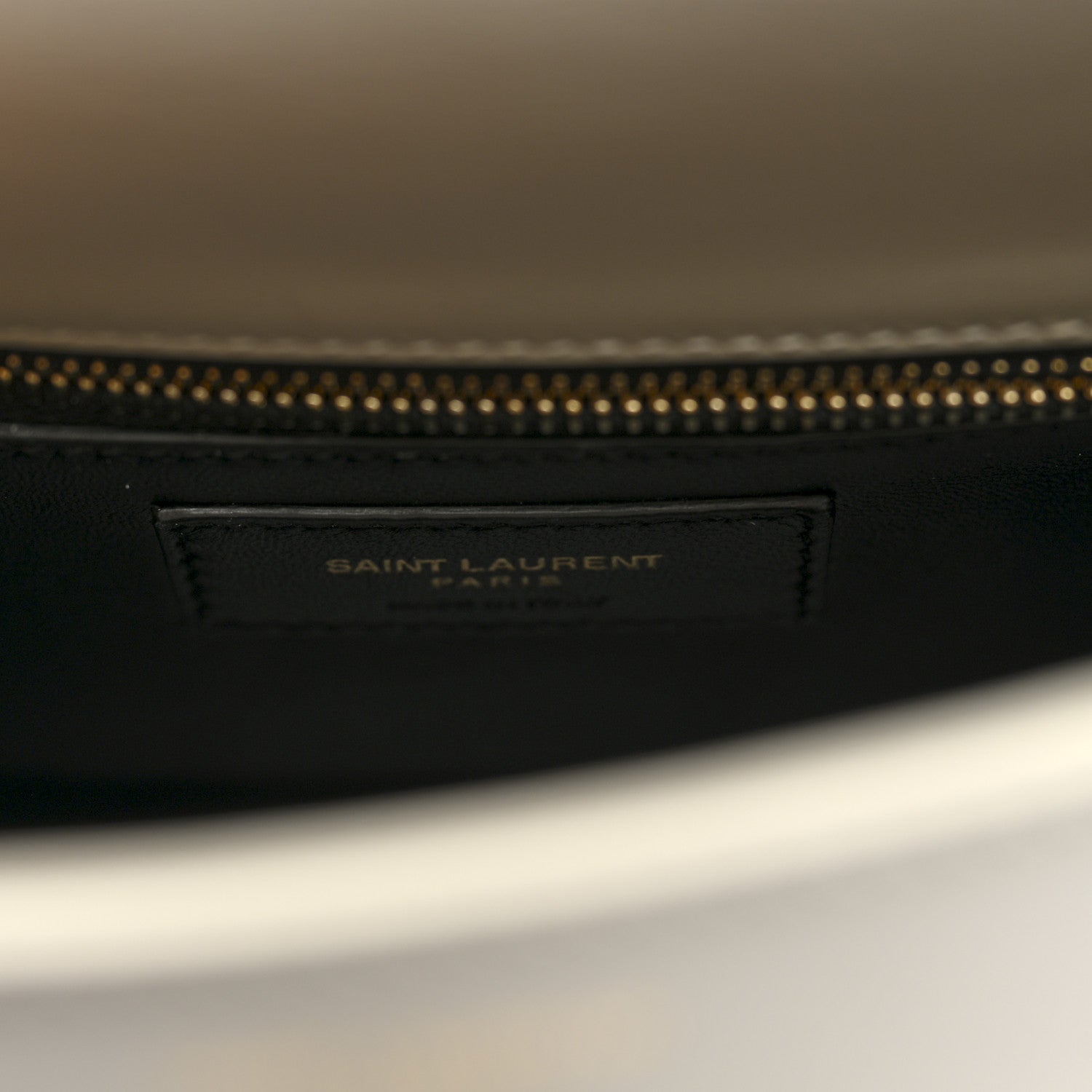 Shiny Calfskin Le Fermoir Top Handle Bag Small Crema Soft