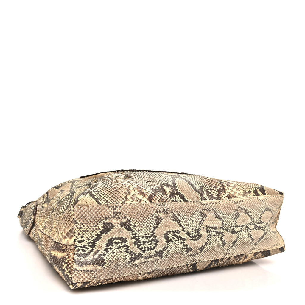 Snakeskin Logo Sacca Hobo Roccia