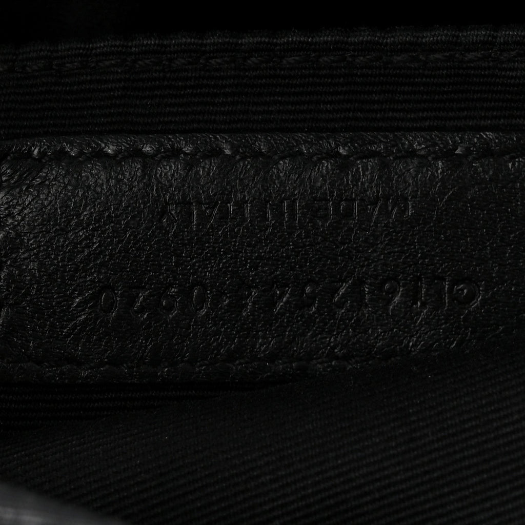 Calfskin Matelasse Monogram Lou Camera Bag Black