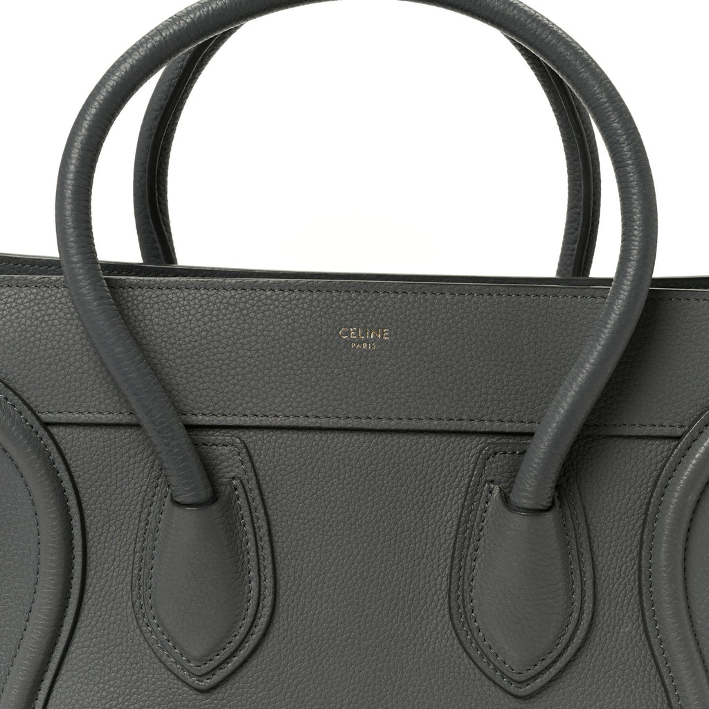 Baby Drummed Calfskin Micro Luggage Kohl