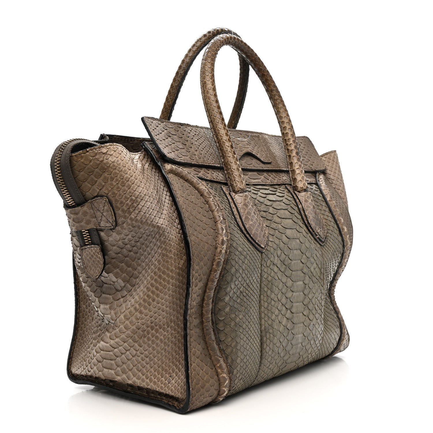 Snakeskin Mini Luggage Grey