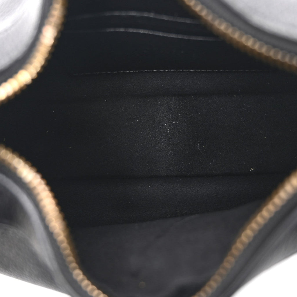 Goatskin Small Aphrodite Shoulder Bag Black