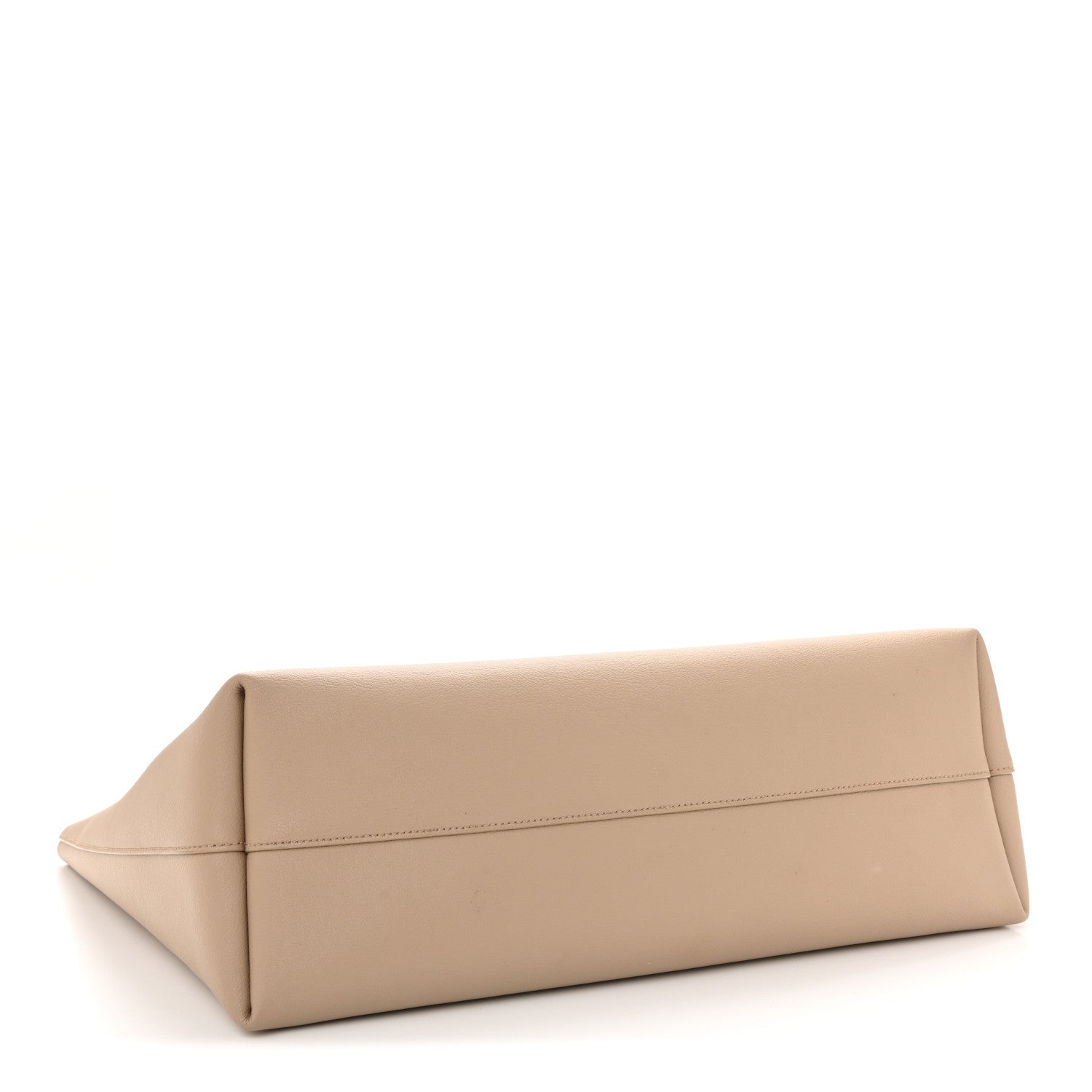 Calfskin Large Shopping Tote Dark Beige