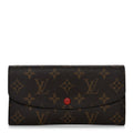 Monogram Emilie Wallet Red
