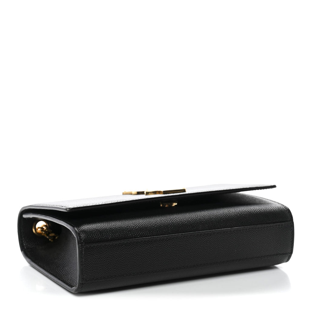 Grain De Poudre Small Classic Monogram Kate Satchel Black