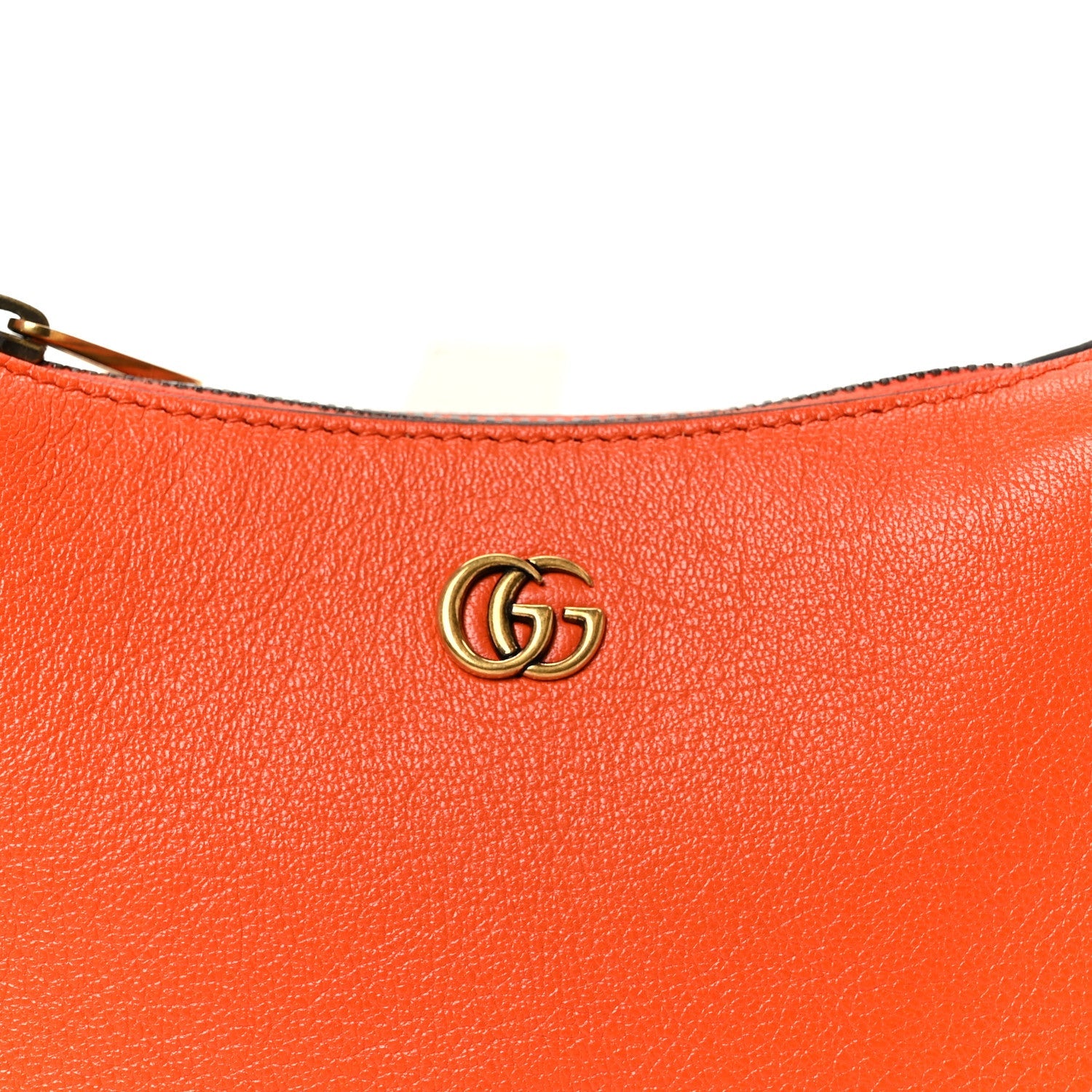 Goatskin Mini Aphrodite Shoulder Bag Orange