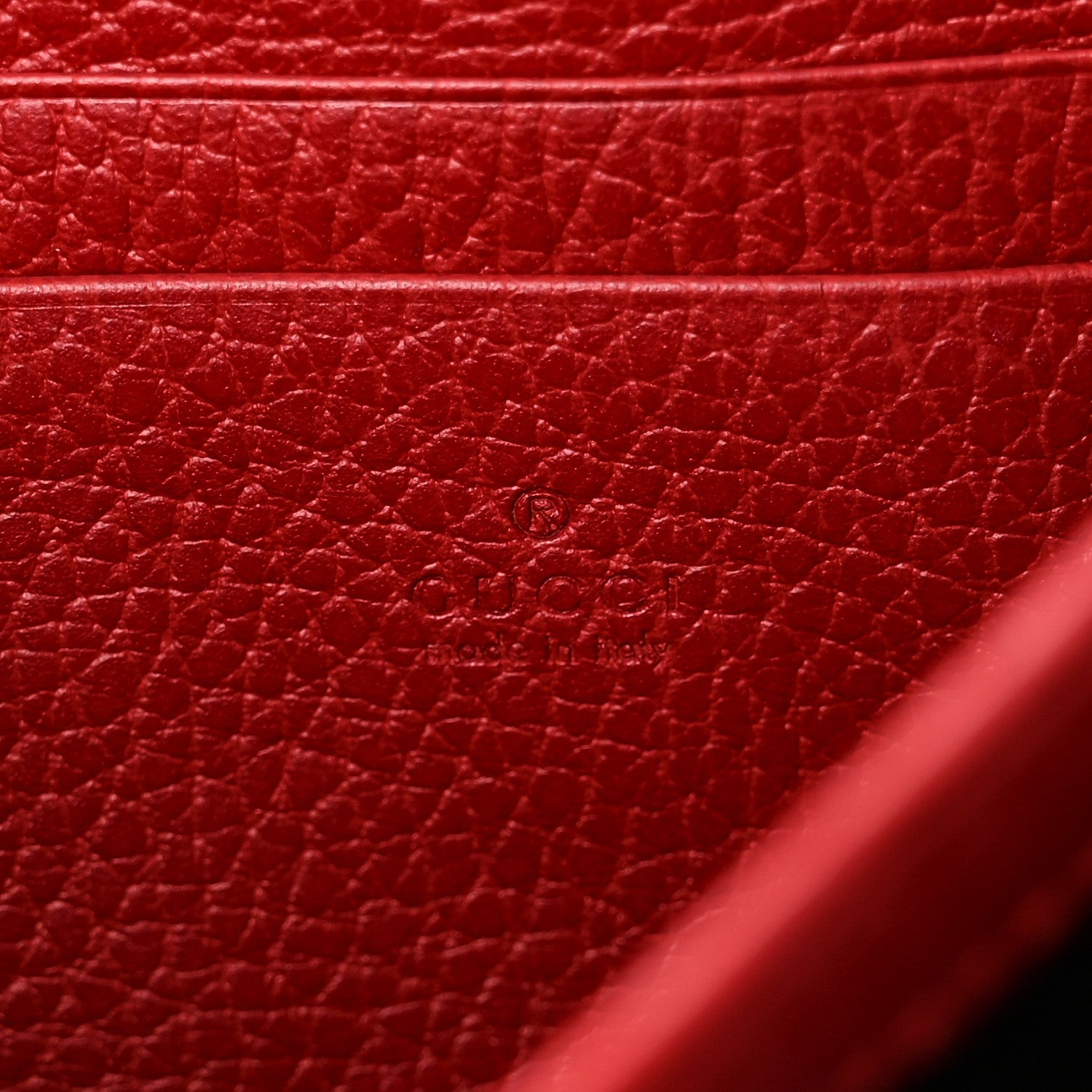 Calfskin Mini Dionysus Chain Wallet Hibiscus Red