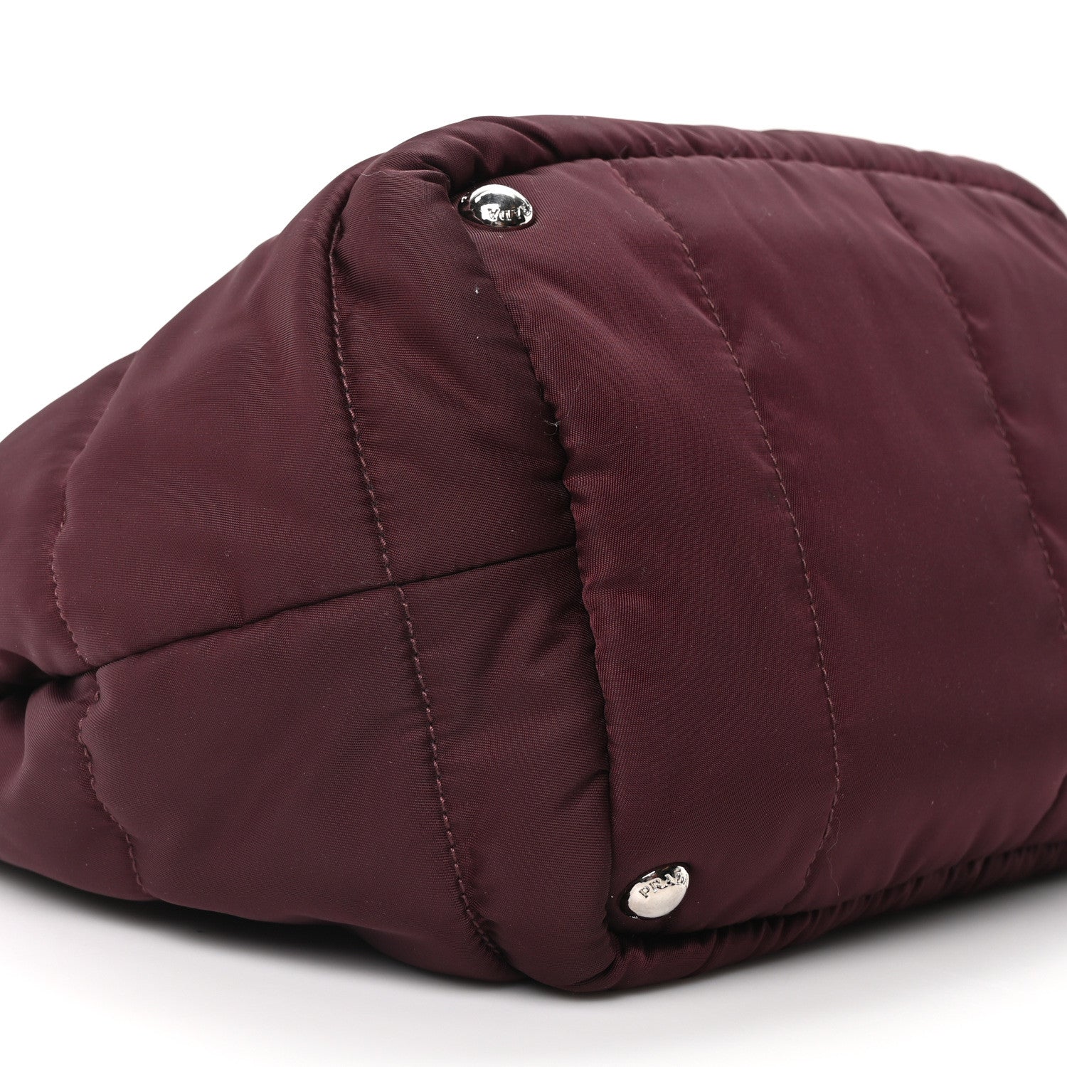 Tessuto Nylon Bomber Tote Bordeaux