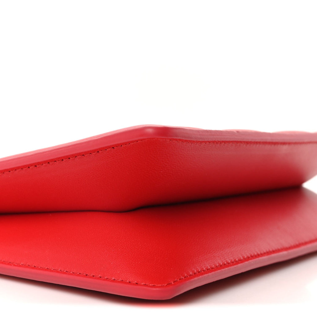 Calfskin Slash Pouch Welsh Red