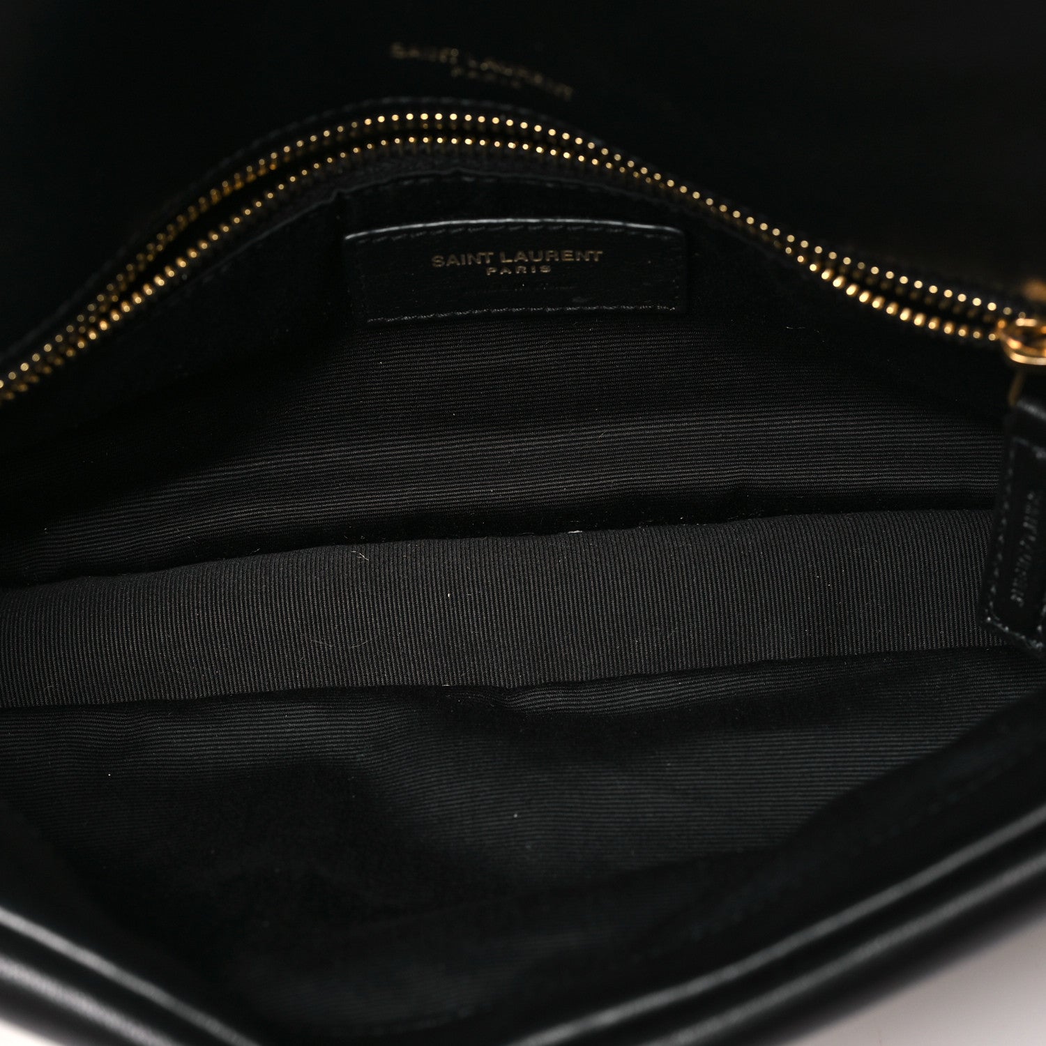 Plunged Lambskin Calypso Black