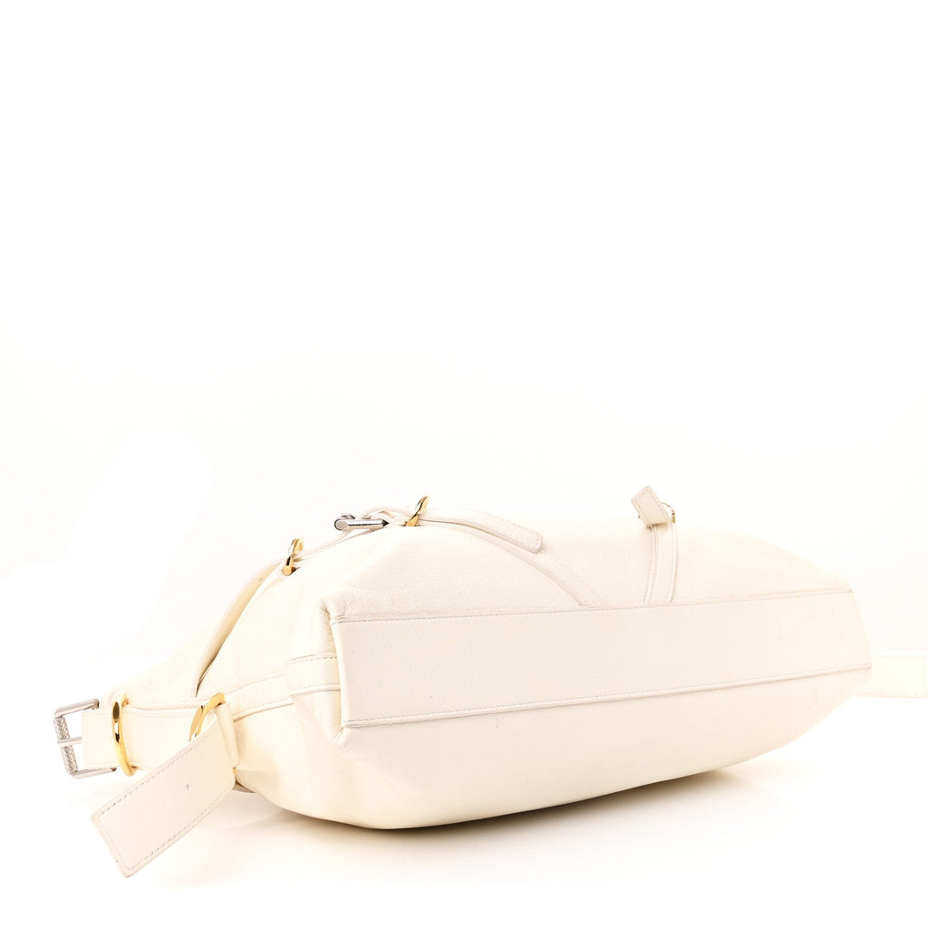 Calfskin Medium Voyou Bag Ivory