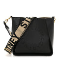 Eco Alter Nappa Perforated Logo Mini Crossbody Black