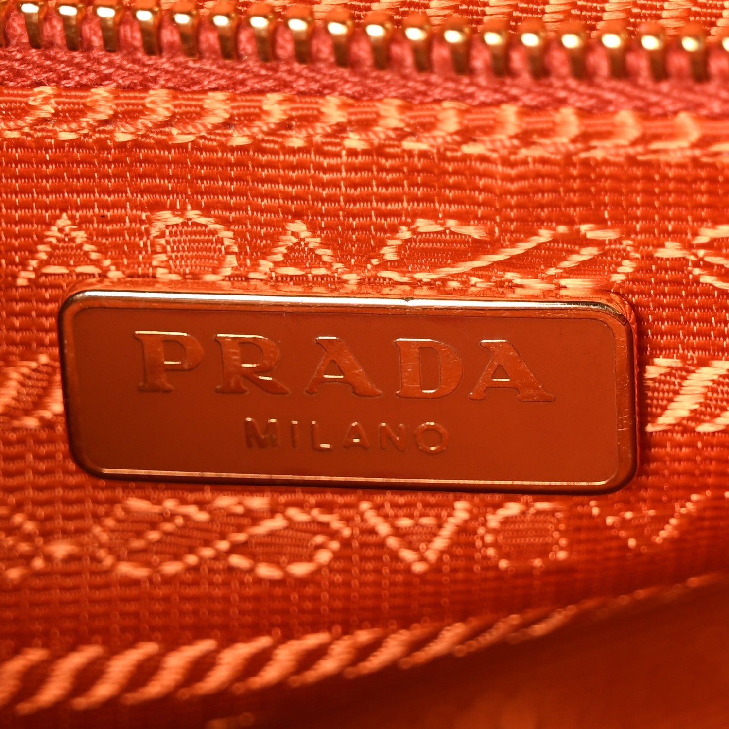 Tessuto Nylon Saffiano Crossbody Bag Papaya