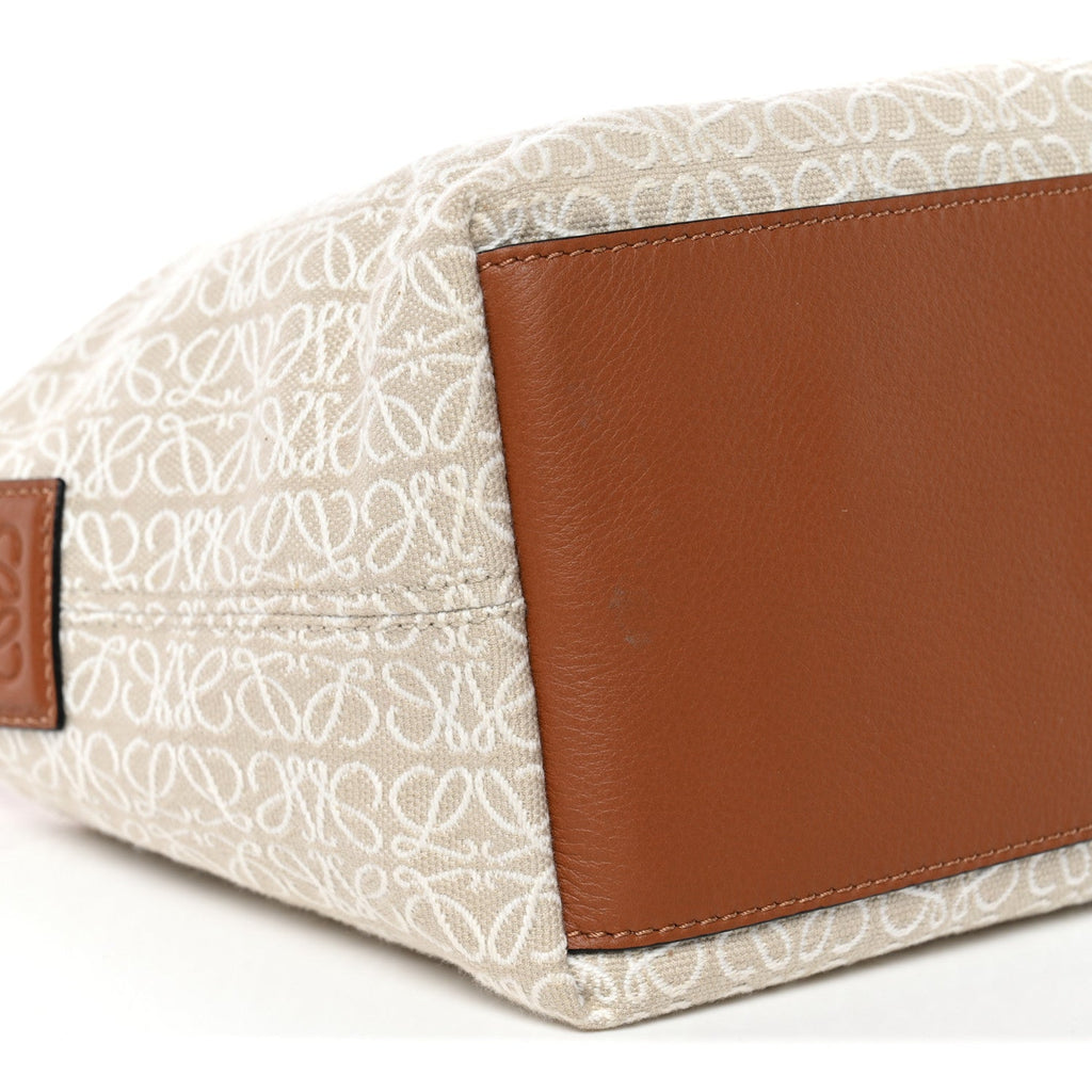Jacquard Anagram Calfskin Small Cubi Bag Ecru Tan
