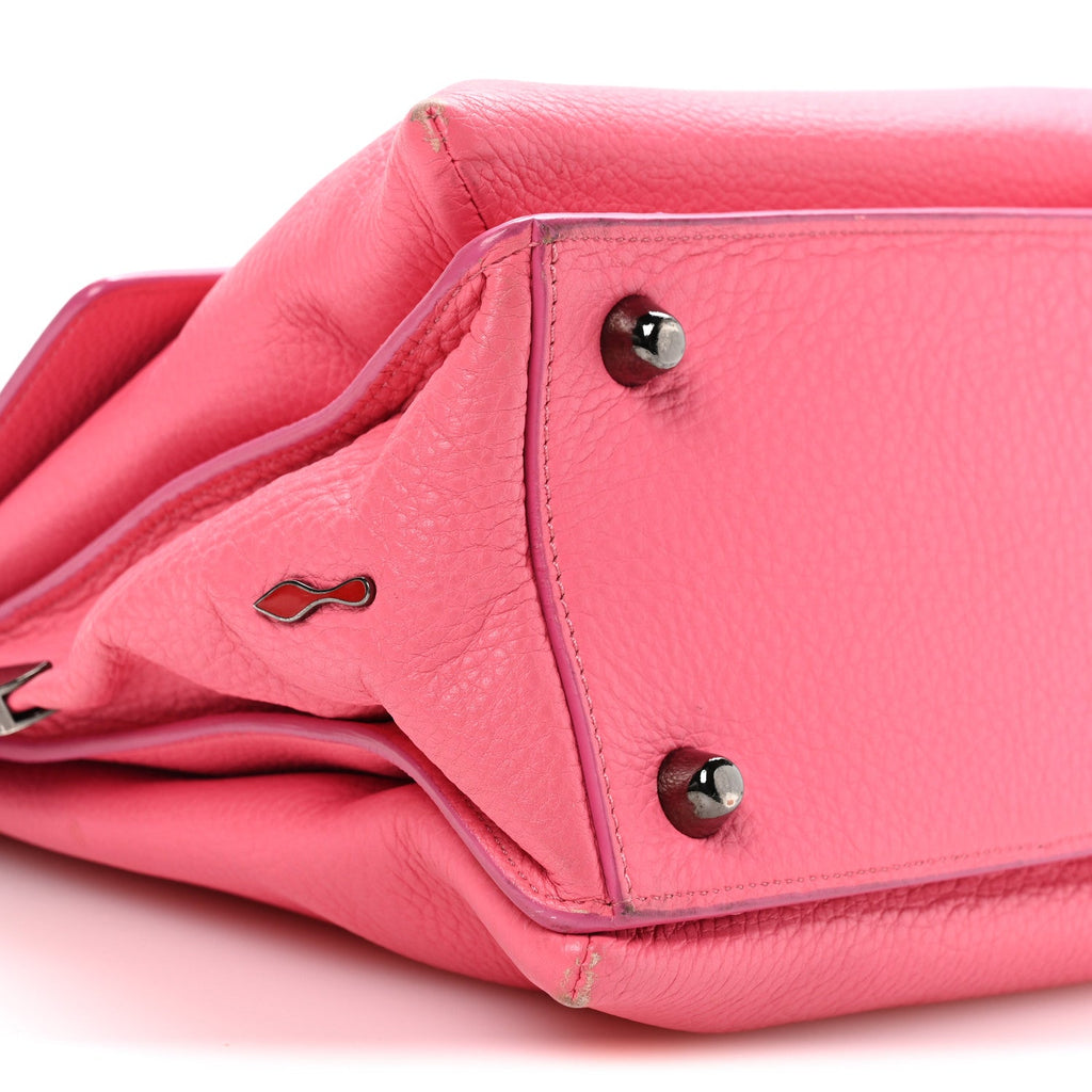 Grained Calfskin Passage Messenger Pink