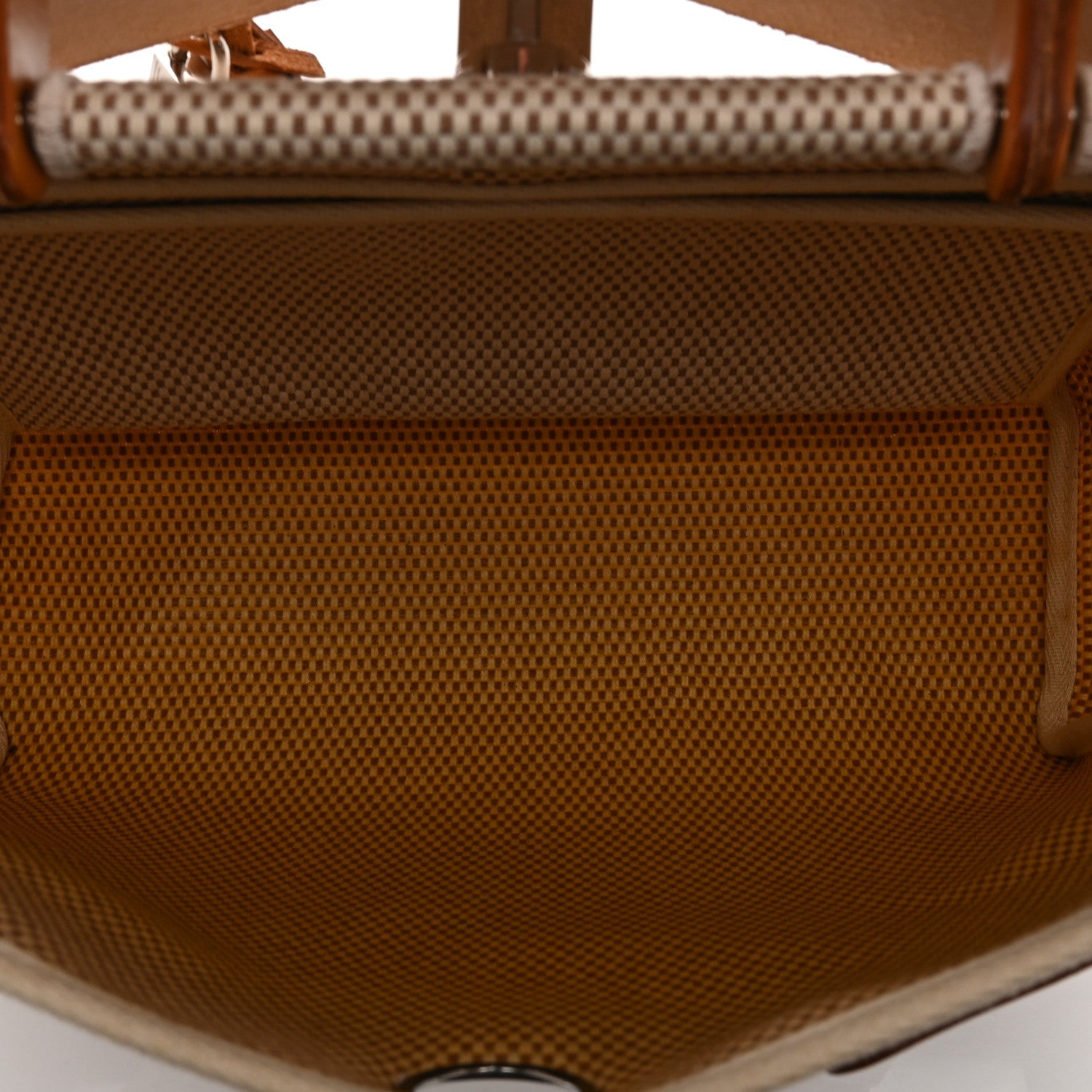 Toile Vache Calfskin Herbag 30 PM Black Natural