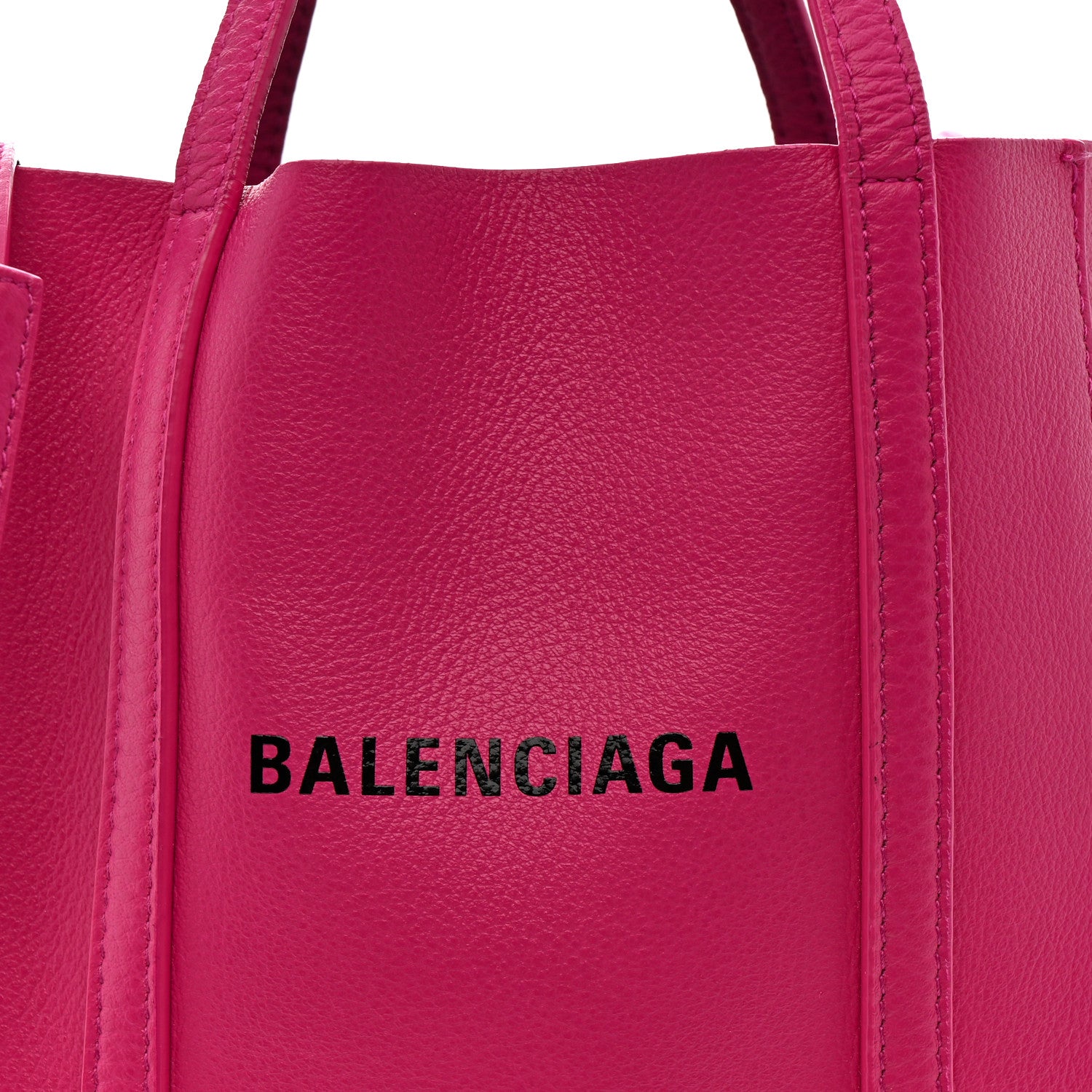 Calfskin XXS Everyday Tote Rose Magenta Black