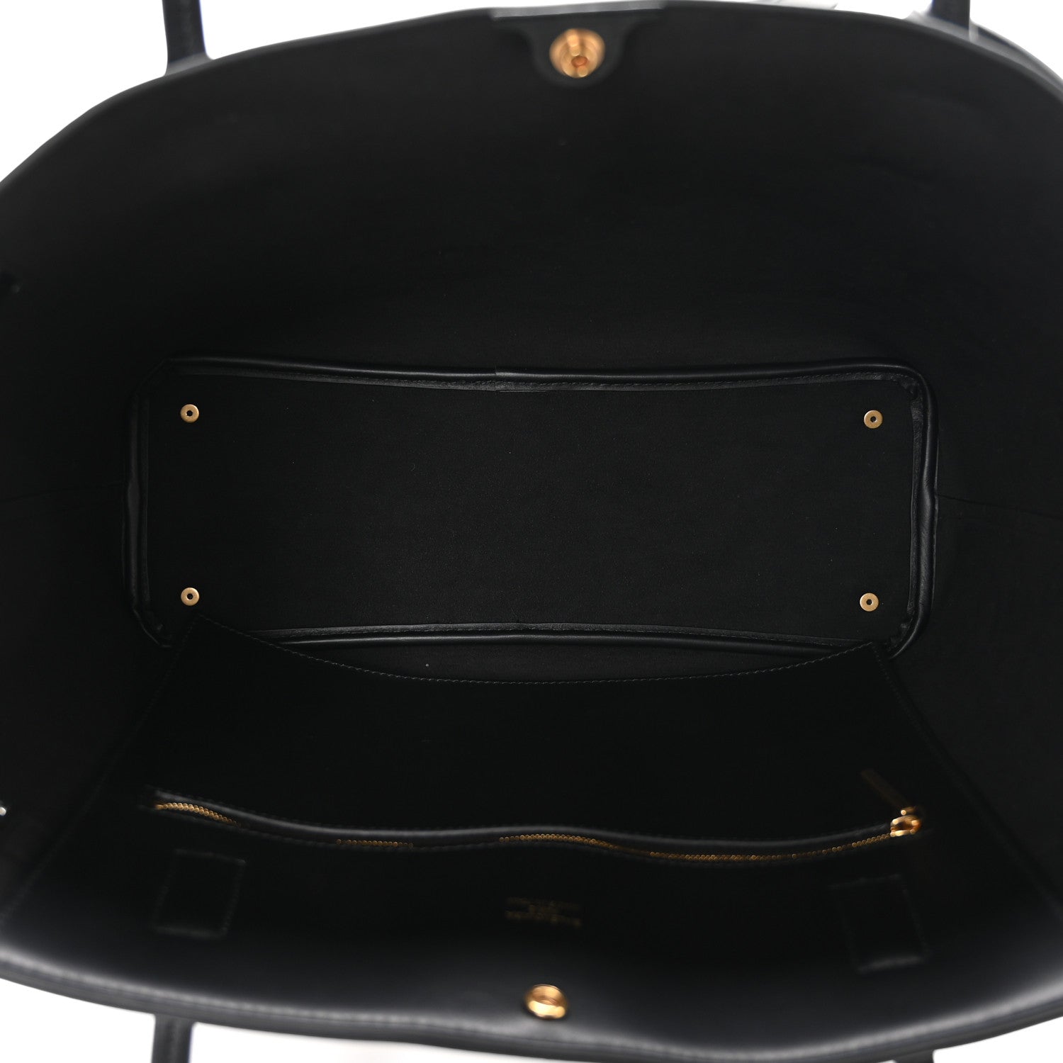 Smooth Calfskin Medium Bel Tote Bag Black