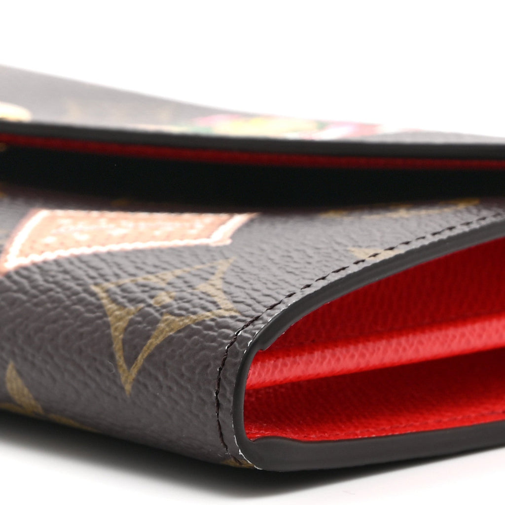 Monogram Candy Factory Sarah Wallet Candy Red