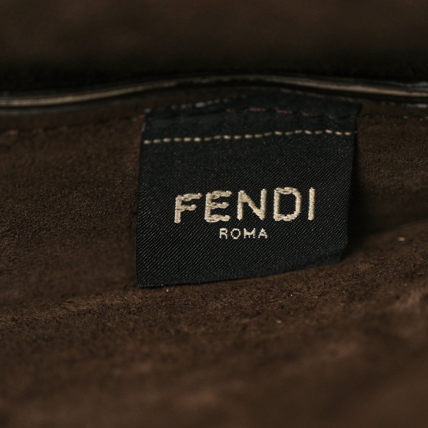 Vitello Bellagio Medium Fendi Flip Cognac Black