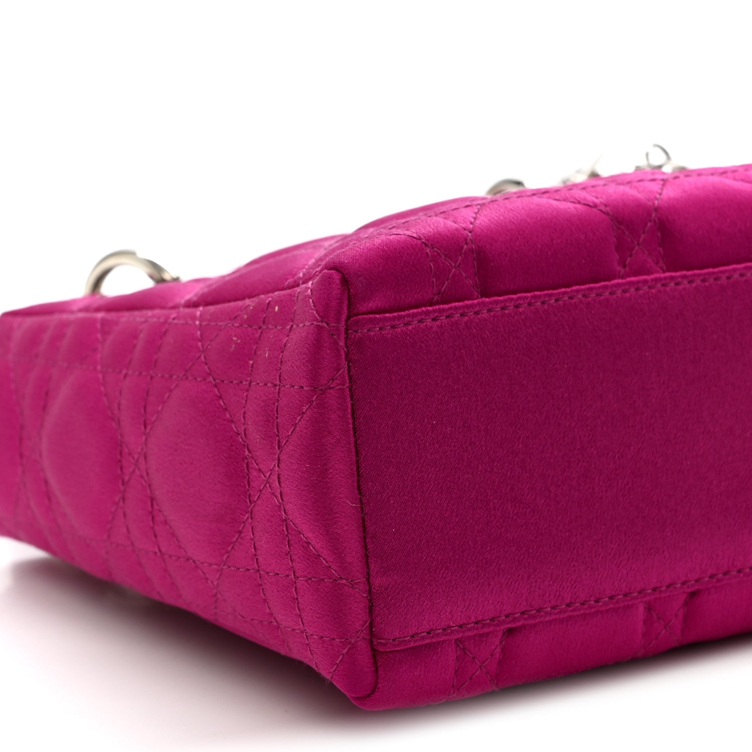 Satin Cannage Mini Lady Dior Pink