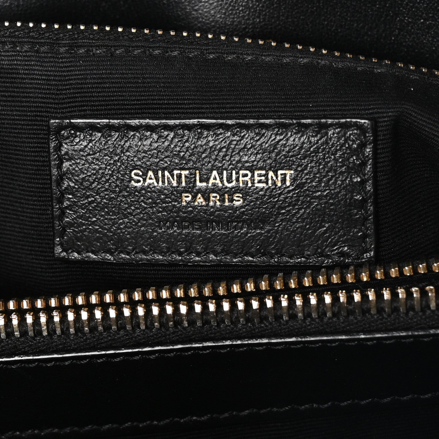 Calfskin Y Quilted Monogram Medium Loulou Chain Satchel Black