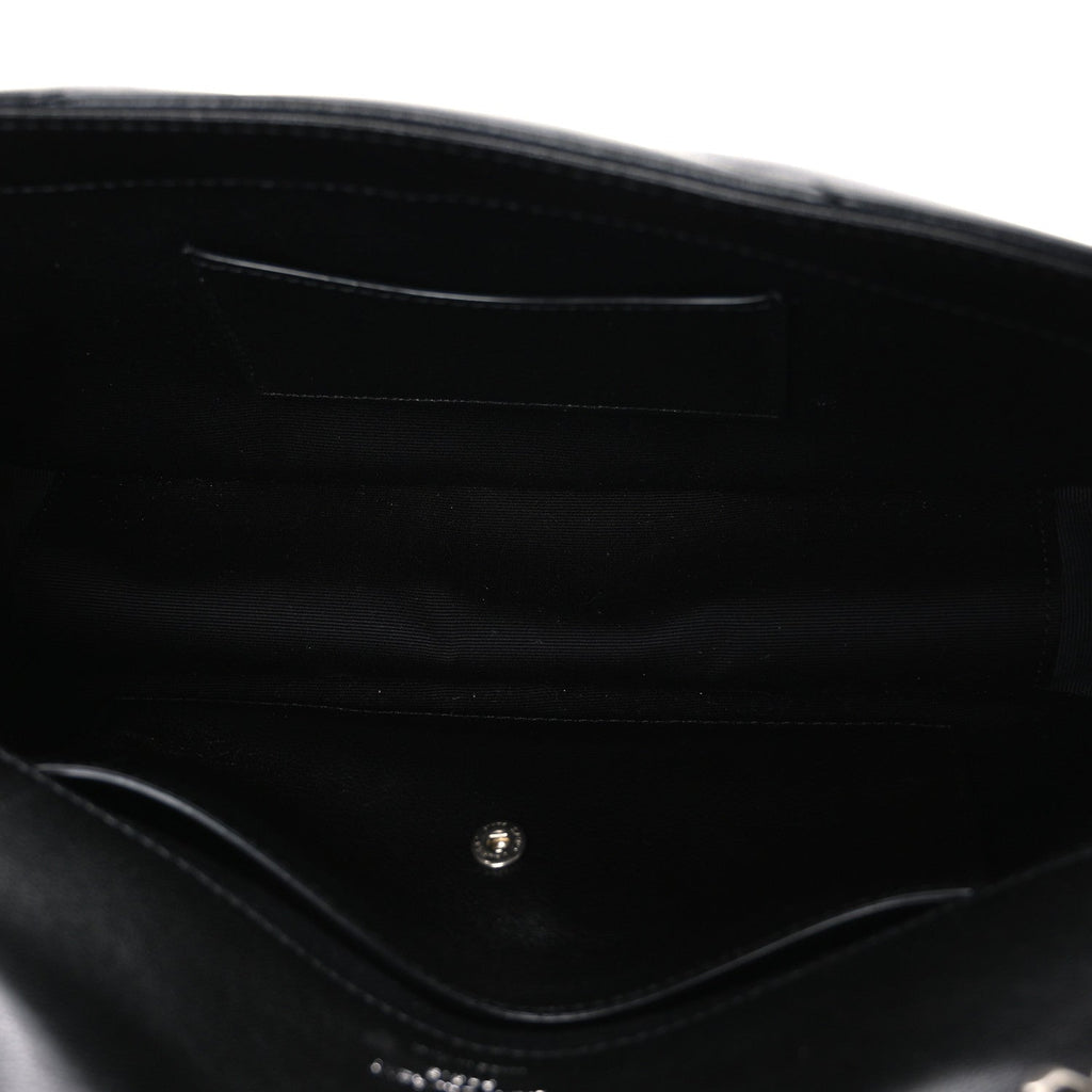Lambskin Chevron Quilted Small LouLou Black
