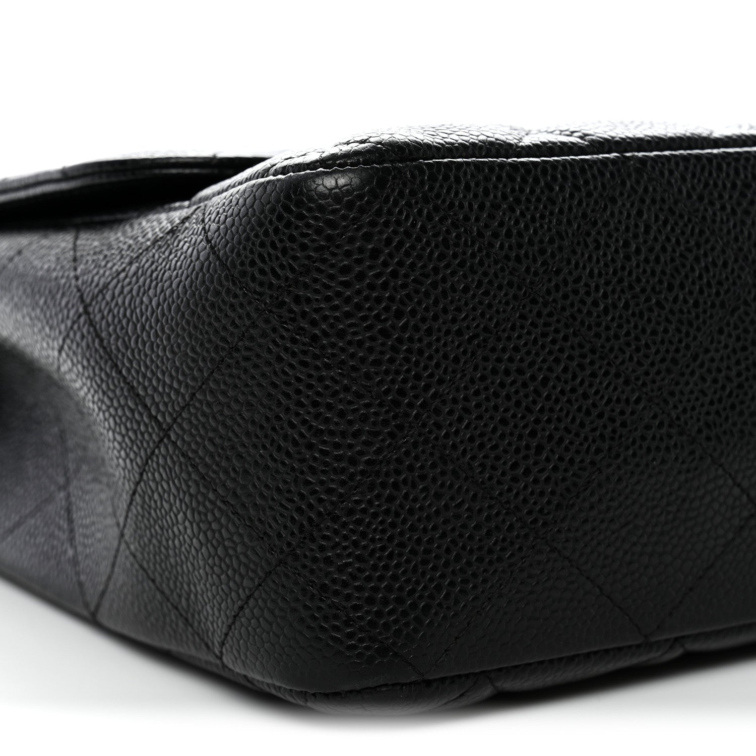 Caviar Quilted Jumbo Single Flap Black