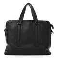 Calfskin Studded Firenze Briefcase Black