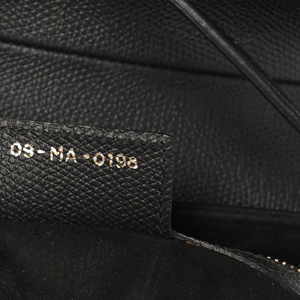 Grained Calfskin Saddle Bag Black