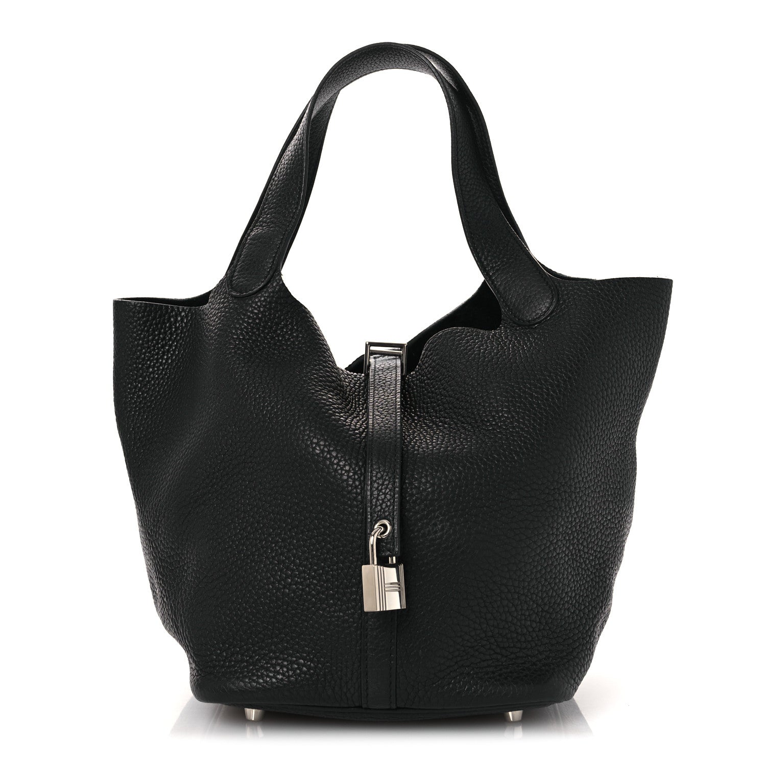 Taurillon Clemence Picotin Lock 22 MM Black