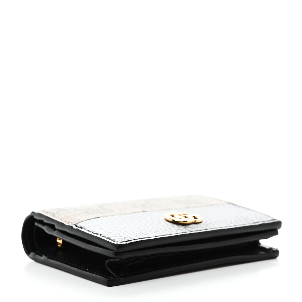 Dollar Calfskin GG Supreme Monogram GG Marmont  Case Black Beige Ebony