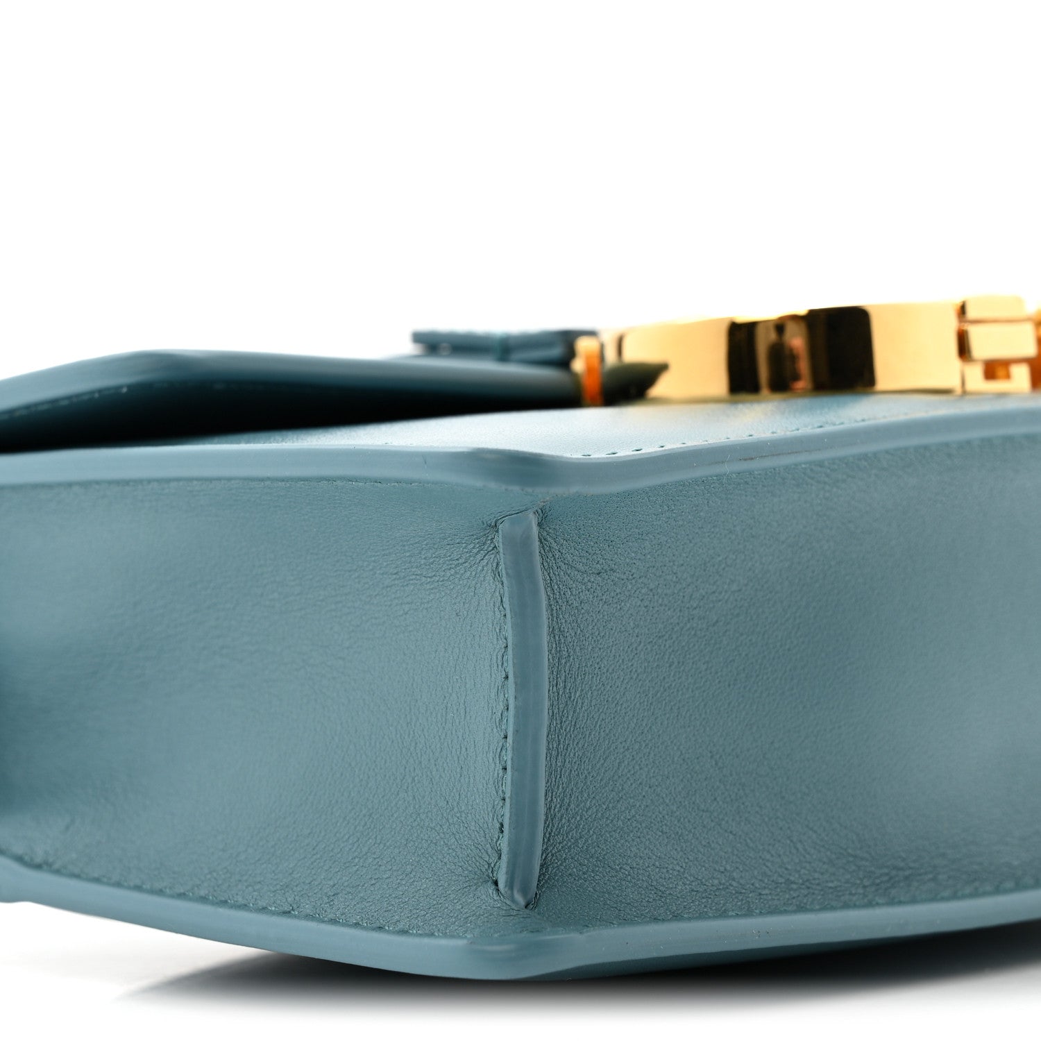 Smooth Calfskin Micro 30 Montaigne Flap Bag Cerulean Blue