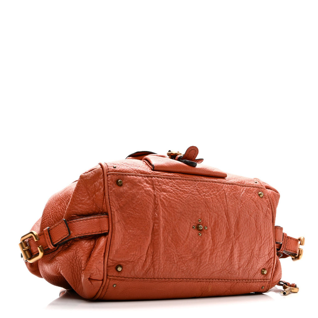 Calfskin Paddington Front Pocket Tote Whiskey