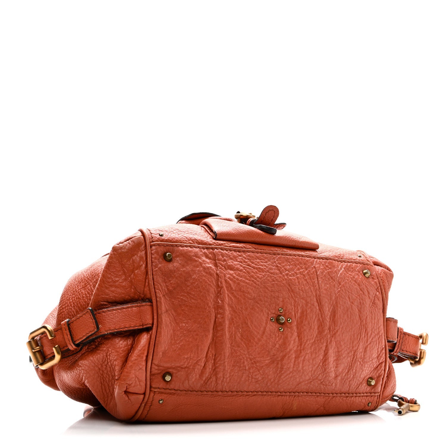 Calfskin Paddington Front Pocket Tote Whiskey