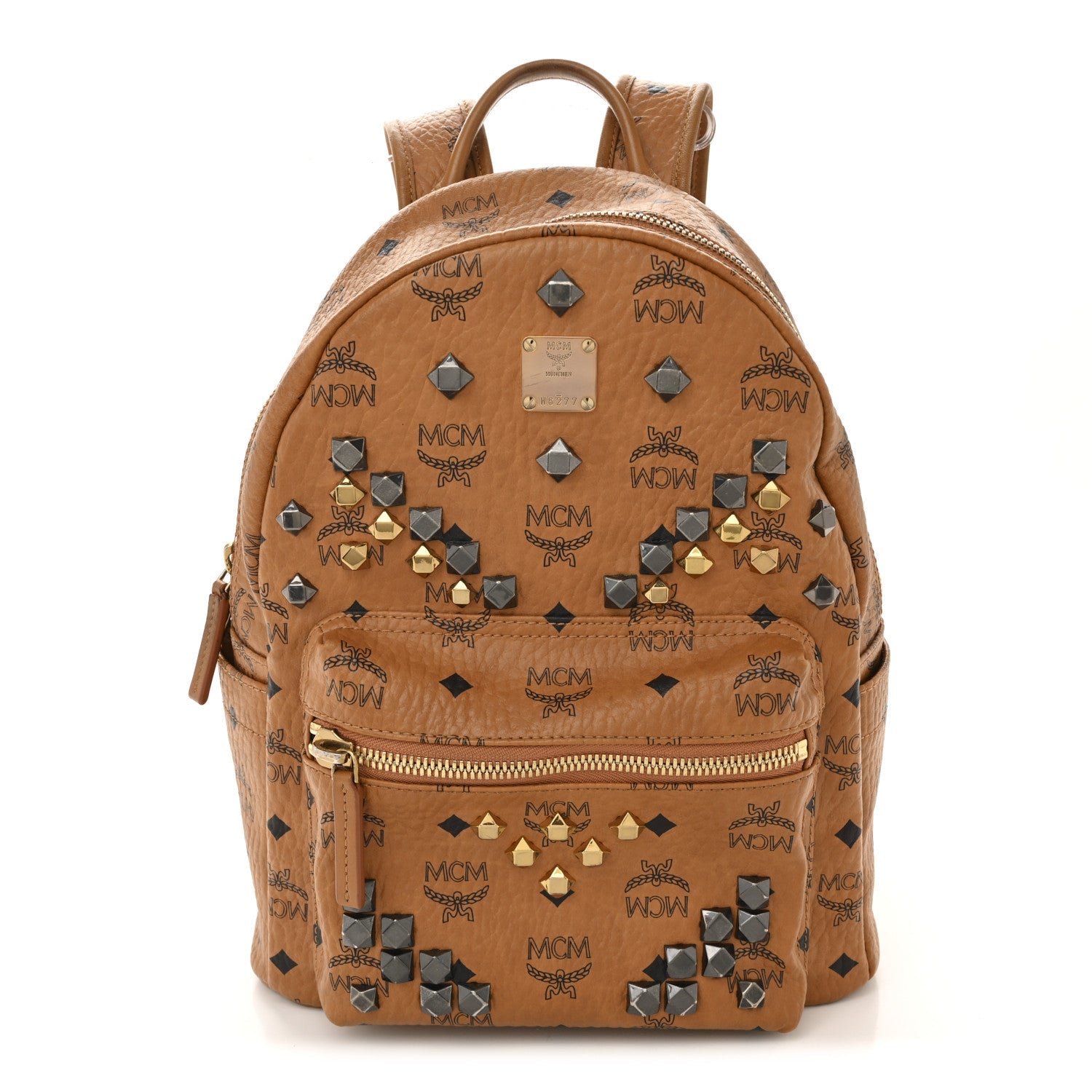Visetos Studded Small Stark M Backpack Cognac